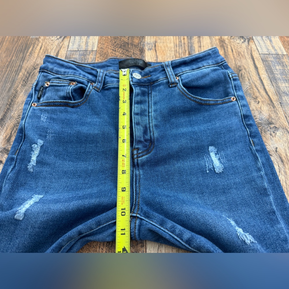 Monkey Ride Original Vintage Women’s Distressed Button Fly Jeans, Size 9/29 - Picture 7 of 16